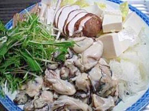 牡蠣いっぱ～～い！　味噌風味｢牡蠣鍋」　　♪♪